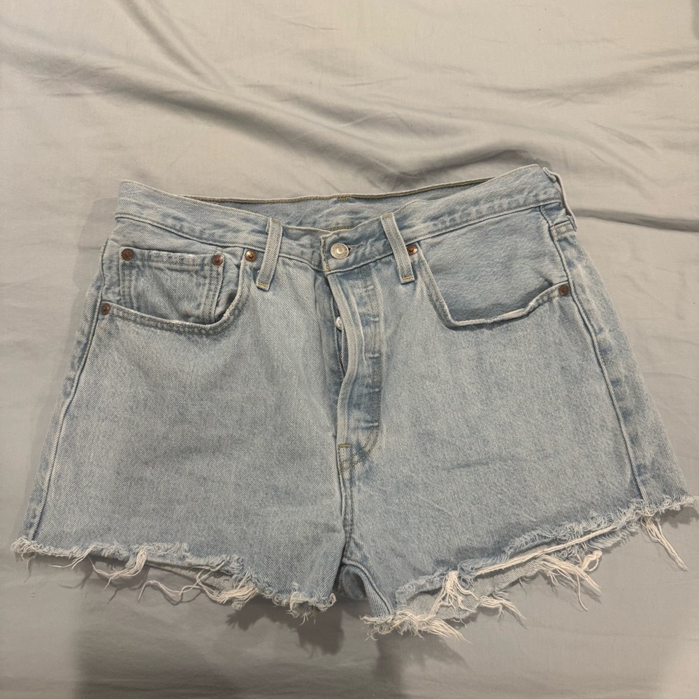 Levi's 501 Light Blue Shorts